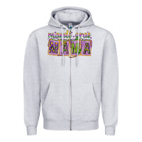 Heather Grey Mardi gras mama with beads mother's day Zipper Hoodie - HowdyJamesFarm