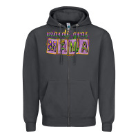 Smoke Mardi gras mama with beads mother's day Zipper Hoodie - HowdyJamesFarm