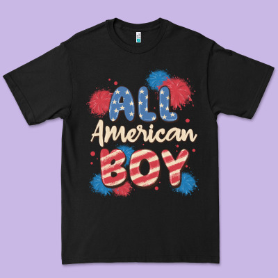 All American Boy Premium Tee Designed By Maliassmallbusiness