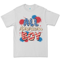 Dove Grey all american boy Premium Tee - MaliasSmallBusiness