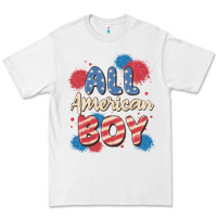White all american boy Premium Tee - MaliasSmallBusiness