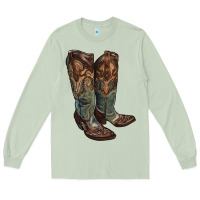 Matcha cowgirl boots Long Sleeve Tee - RanaPortraitStore