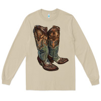 Mushroom cowgirl boots Long Sleeve Tee - RanaPortraitStore