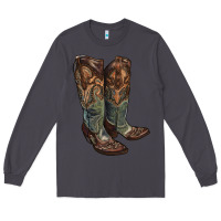 Smoke cowgirl boots Long Sleeve Tee - RanaPortraitStore