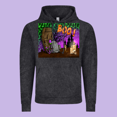 Boo Mousepad Vintage Hoodie Designed By Bundleandbundleshop