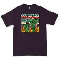 Plum cactus sunflower coaster Premium Tee - JahusDesignShop