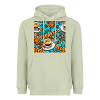 Matcha more espresso less despresso coffee with leopard seamless pattern bbs Heavyweight Hoodie - BundleAndBundleShop