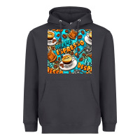 Smoke more espresso less despresso coffee with leopard seamless pattern bbs Heavyweight Hoodie - BundleAndBundleShop