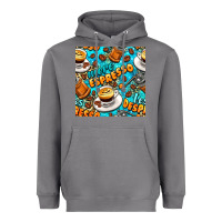 Storm more espresso less despresso coffee with leopard seamless pattern bbs Heavyweight Hoodie - BundleAndBundleShop