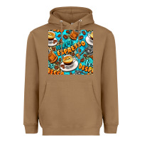 Toasted Coconut more espresso less despresso coffee with leopard seamless pattern bbs Heavyweight Hoodie - BundleAndBundleShop