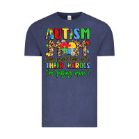 Vintage Denim autism mom some people look up to their heroes Vintage Tee - LillyAllenDesigns