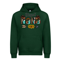 Forest Green blessed nana Urban Hoodie - CowhideDigitalArt