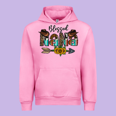 Blessed Nana Urban Hoodie Designed By Cowhidedigitalart