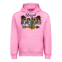 Fuchsia Pink blessed nana Urban Hoodie - CowhideDigitalArt
