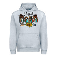 Heather Grey blessed nana Urban Hoodie - CowhideDigitalArt