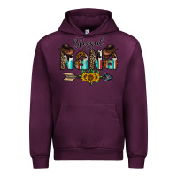 Mauve Wine blessed nana Urban Hoodie - CowhideDigitalArt