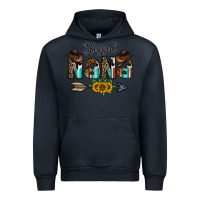 Navy blessed nana Urban Hoodie - CowhideDigitalArt