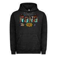 Pigment Black blessed nana Urban Hoodie - CowhideDigitalArt