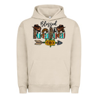 Pigment French Oak blessed nana Urban Hoodie - CowhideDigitalArt