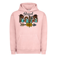 Pigment Salmon blessed nana Urban Hoodie - CowhideDigitalArt