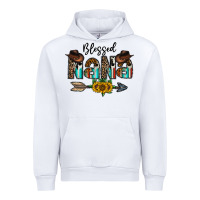 White blessed nana Urban Hoodie - CowhideDigitalArt