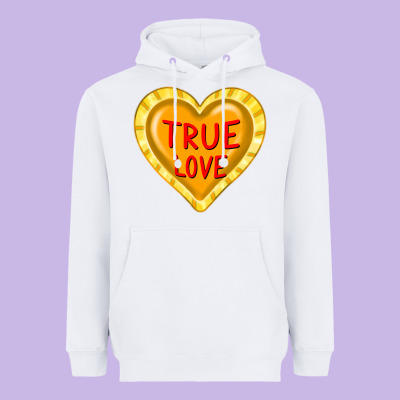Valentine's Day Hearts Heavyweight Hoodie Designed By Fadigitalartstudio