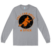 Heather Grey Halloween Witch Long Sleeve Tee - Bettercallsaul