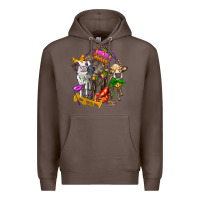 Coffee little cows and mardi gras party olivia Premium Hoodie - OliviaCreatesArt