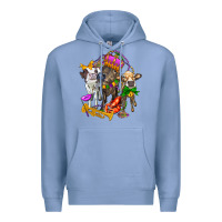 Little Cows And Mardi Gras Party Olivia Premium Hoodie | Teevron