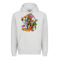 Dove Grey little cows and mardi gras party olivia Premium Hoodie - OliviaCreatesArt