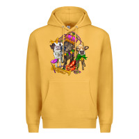 Mustard little cows and mardi gras party olivia Premium Hoodie - OliviaCreatesArt