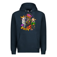 Navy little cows and mardi gras party olivia Premium Hoodie - OliviaCreatesArt