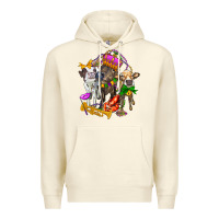 Sandshell little cows and mardi gras party olivia Premium Hoodie - OliviaCreatesArt