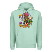 Seafoam little cows and mardi gras party olivia Premium Hoodie - OliviaCreatesArt