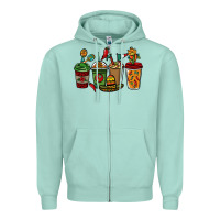 Seafoam Mexican coffee cups Mexico Zipper Hoodie - HowdyJamesFarm