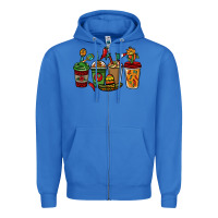 True Royal Mexican coffee cups Mexico Zipper Hoodie - HowdyJamesFarm