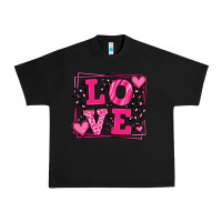 Black Love leopard frame Urban Heavy Tee - LillyAllenDesigns