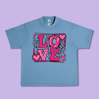 Love Leopard Frame Urban Heavy Tee Designed By Lillyallendesigns