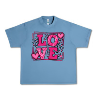 Pebble Blue Love leopard frame Urban Heavy Tee - LillyAllenDesigns