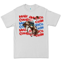 Dove Grey make america cowboy again Premium Tee - MaliasSmallBusiness