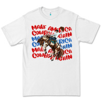 White make america cowboy again Premium Tee - MaliasSmallBusiness