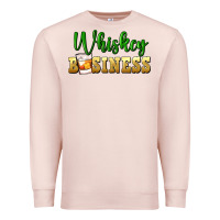 Pale Pink whiskey business Premium Sweatshirt - FaDigitalArtStudio