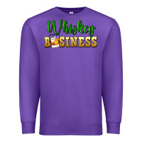 Purple whiskey business Premium Sweatshirt - FaDigitalArtStudio