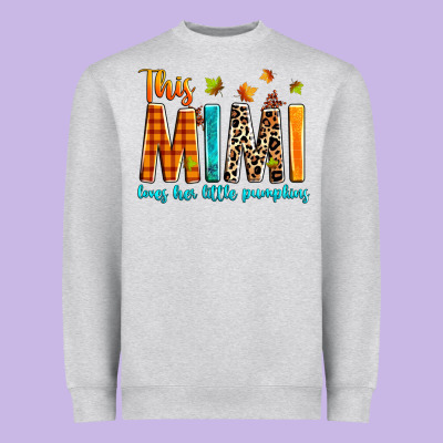 This Mimi Loves Her Little Pumpkins Heavyweight Sweatshirt Designed By Texasbilliewilder