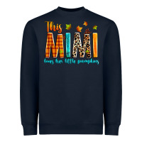Navy This mimi loves her little pumpkins Heavyweight Sweatshirt - texasbilliewilder