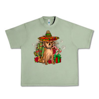 Oil Green Chihuahua Christmas Urban Heavy Tee - JahusDesignShop