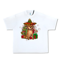 White Chihuahua Christmas Urban Heavy Tee - JahusDesignShop