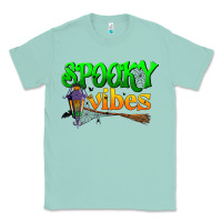 Seafoam spooky vibes Classic Tee - BundleAndBundleShop