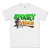 White spooky vibes Classic Tee - BundleAndBundleShop