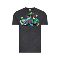 Vintage Black autism truck Vintage Tee - LillyAllenDesigns